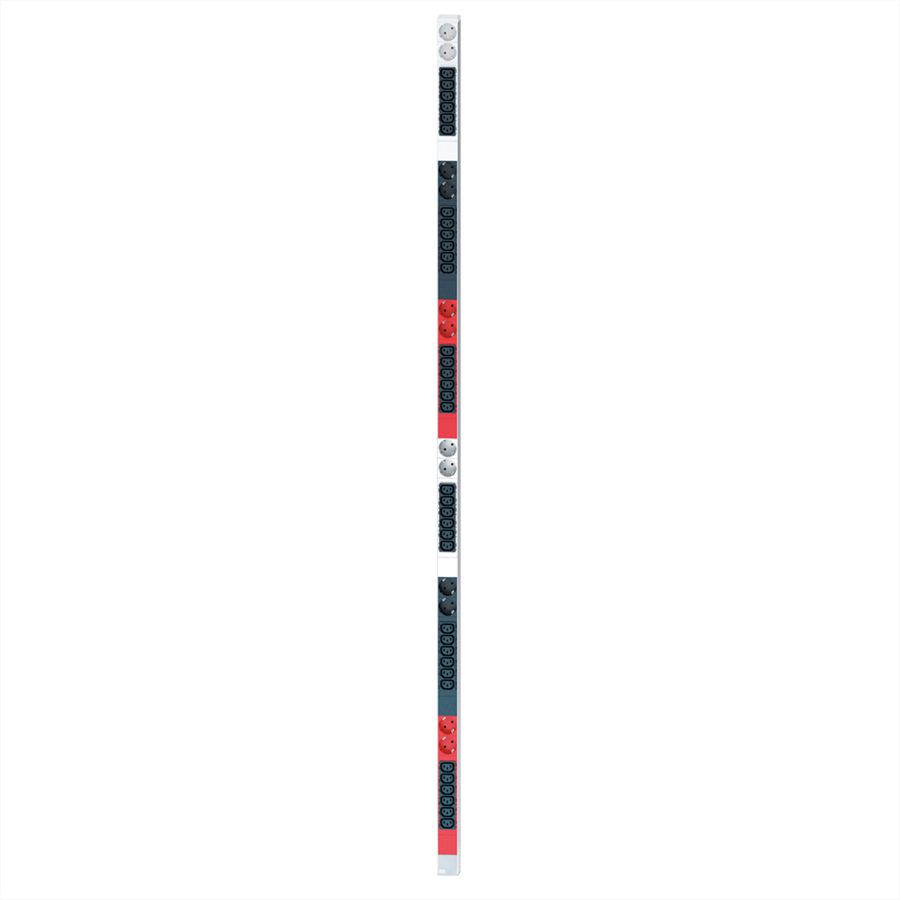 BACHMANN IT PDU ALU 0U 36x C13 12x earthing contact, fixed connection 2x 3x 32A