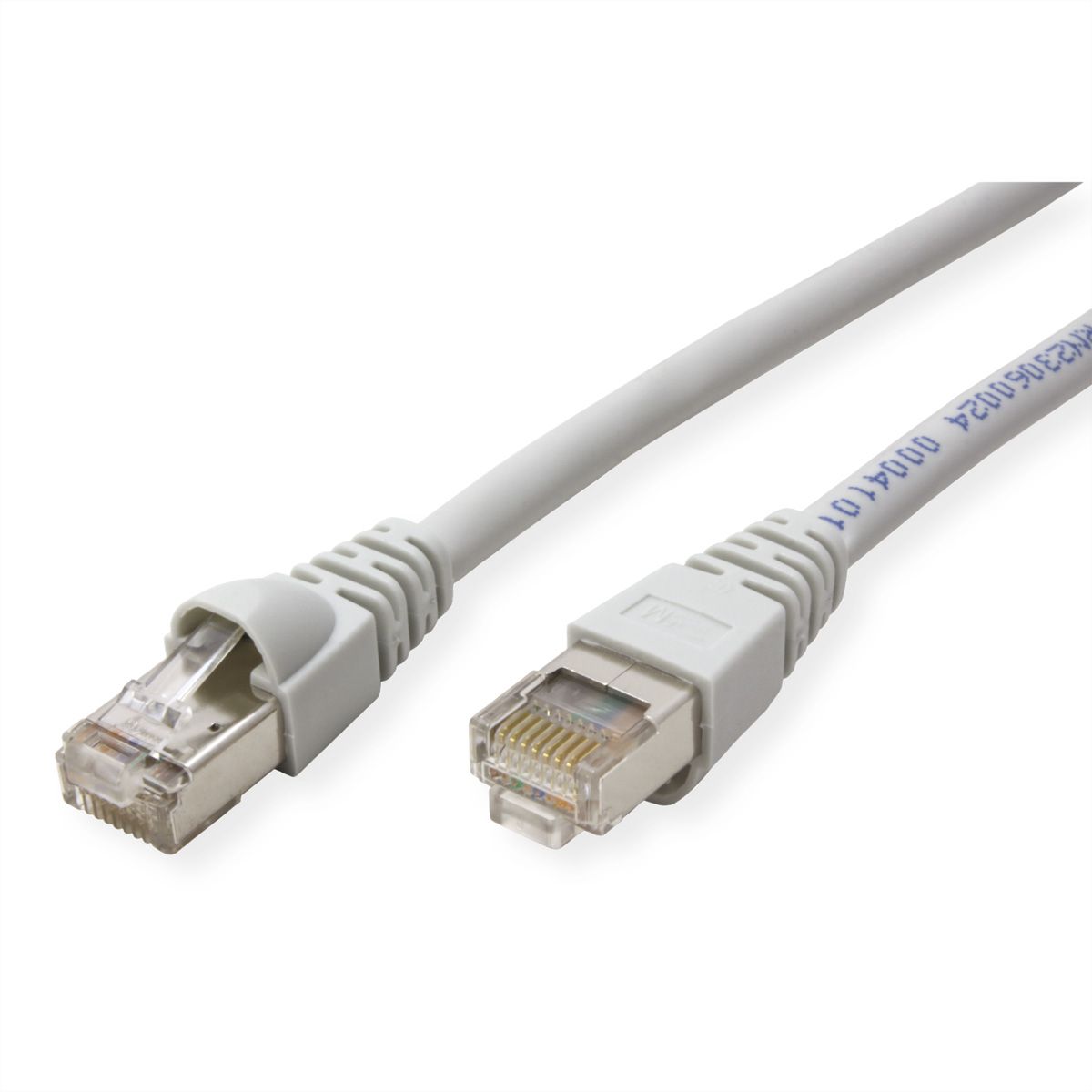 TELEGÄRTNER RJ45 Patch Cord S/FTP, Cat.6A, LSZH, grey, 9.5 m
