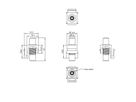 VALUE RCA Keystone Coupler, Plastic, red