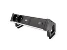 BACHMANN DESK2 ALU ZWART 2xUTE 1xUSBC 60W 0,2m GST18