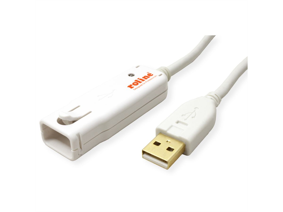 ROLINE USB 2.0 actieve repeater kabel (alleen voor 12.04.1085), 12 m