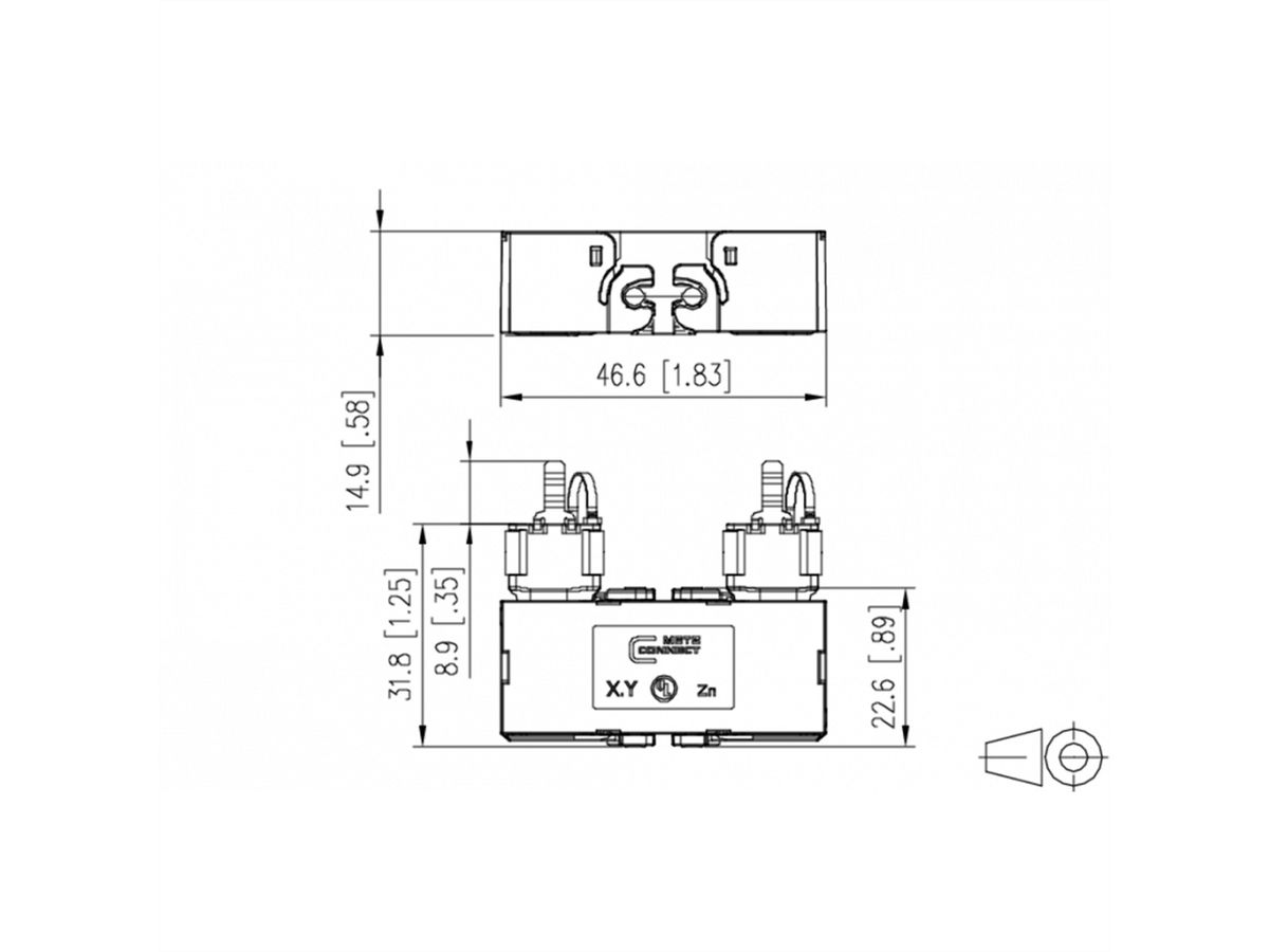 METZ CONNECT Kabelconnector Klasse EA Cat.6A 360°