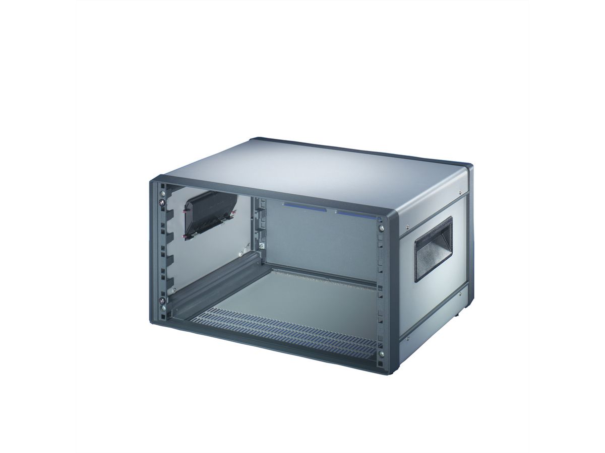 SCHROFF Comptec 19" desktop behuizing, niet afgeschermd, stalen deksel, 6 HE, 84 HE, 300 mm