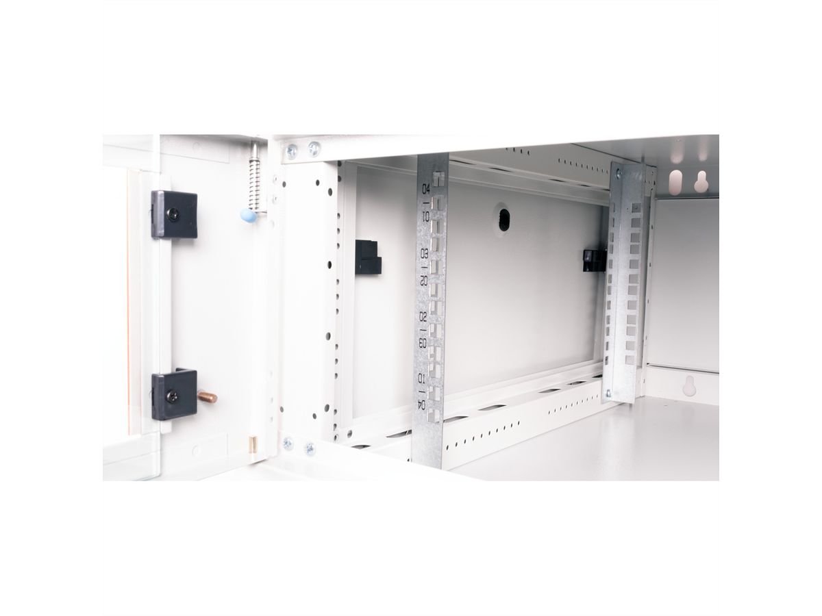 ROLINE 19" Wall Cabinet Basic Plus 4U, 600x600 BxT grey