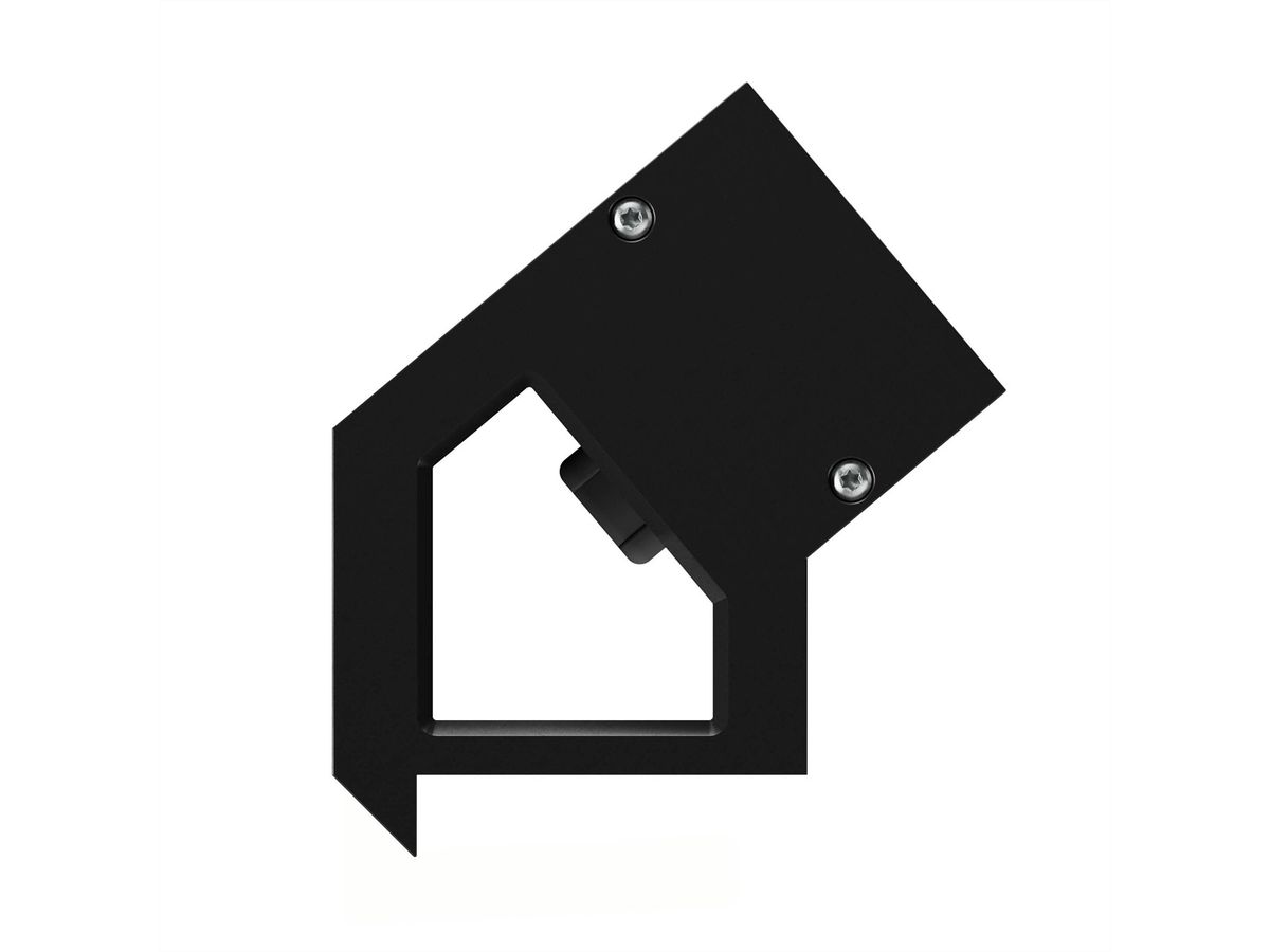 BACHMANN DESK2 2xCH 90° 1xUSB C/C 65W, L=0,2m RAL9005