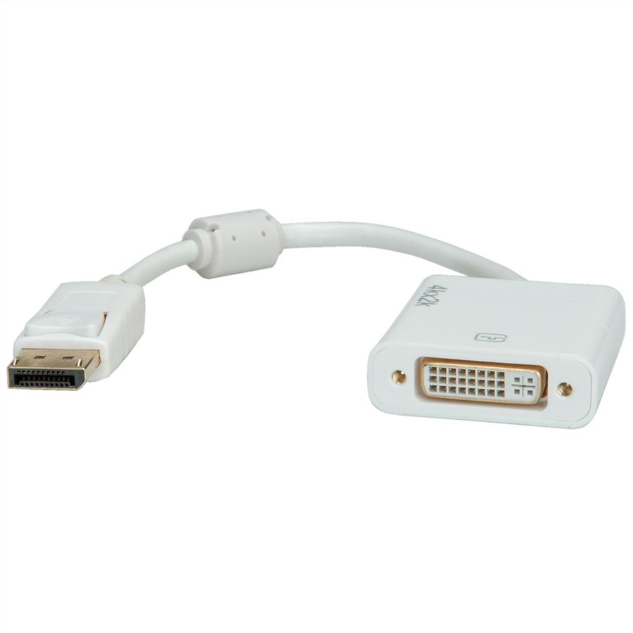 ROLINE 4K DisplayPort-DVI Adapter, DP M - DVI F
