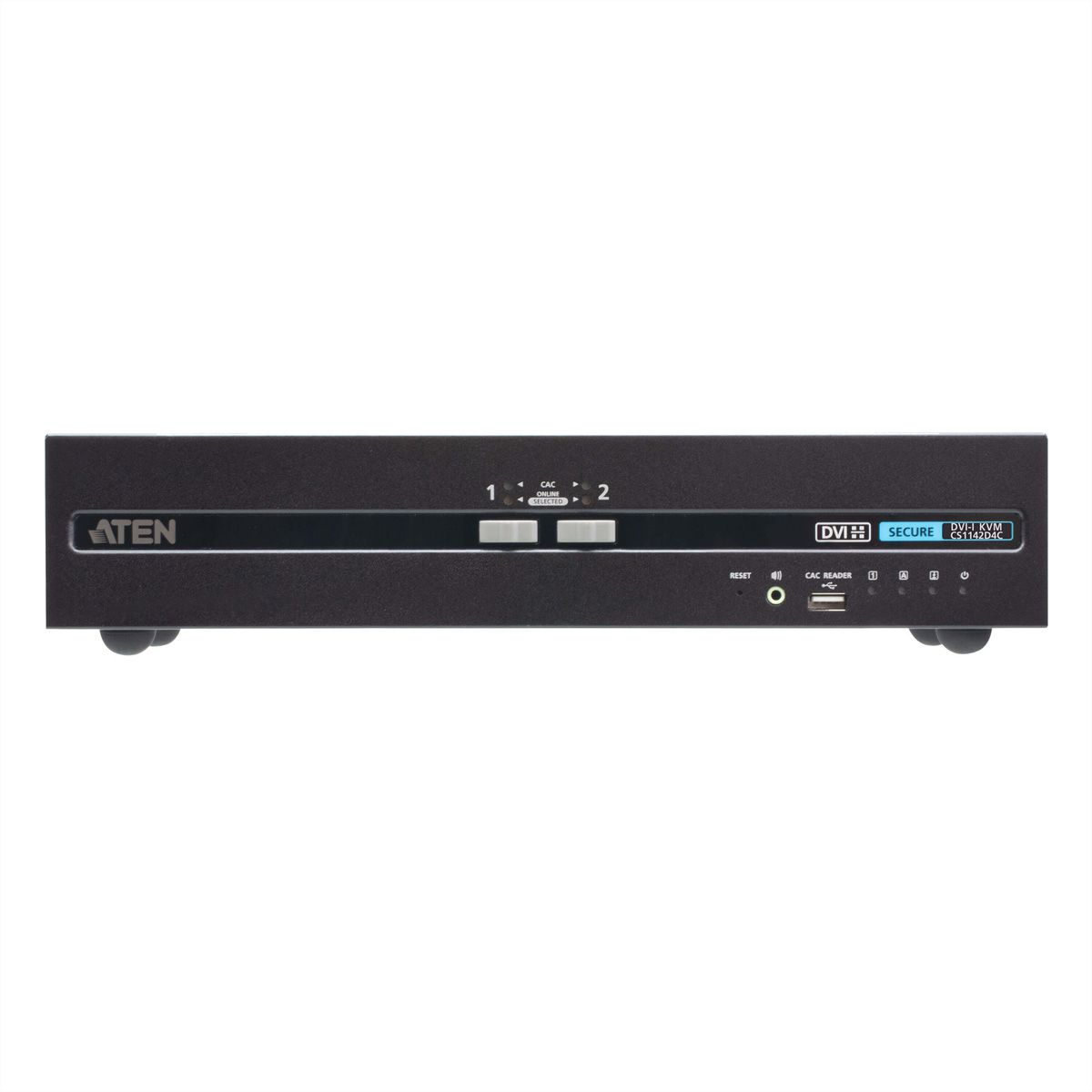 ATEN CS1142D4C 2-Poorts USB 4K DVI Secure KVM met Card Reader