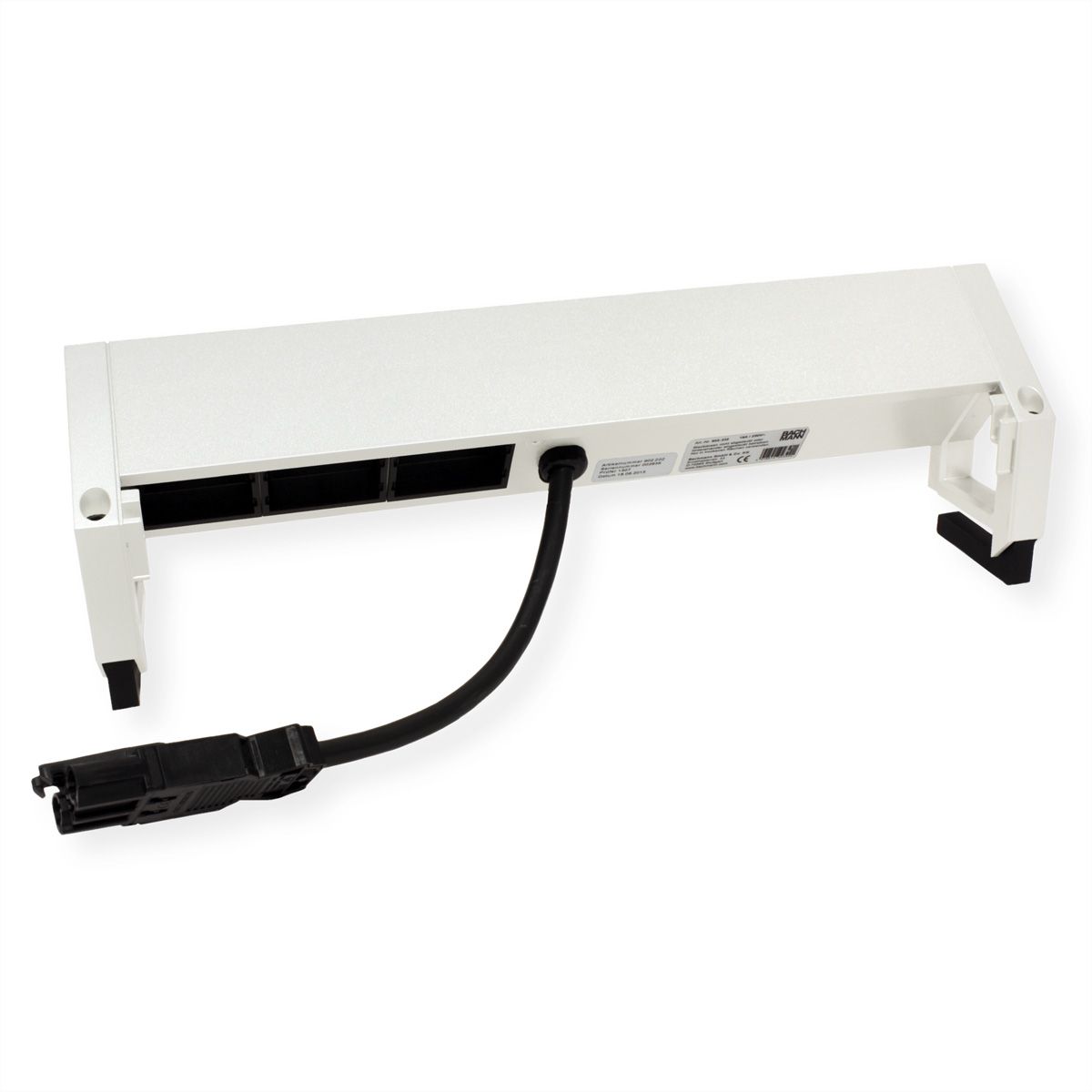 BACHMANN DESK2 3x earthing contact 3x ABD, white