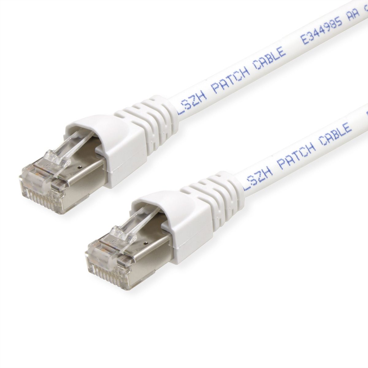 TELEGÄRTNER RJ45 Patch Cord S/FTP, Cat.6A, LSZH, white, 0.5 m