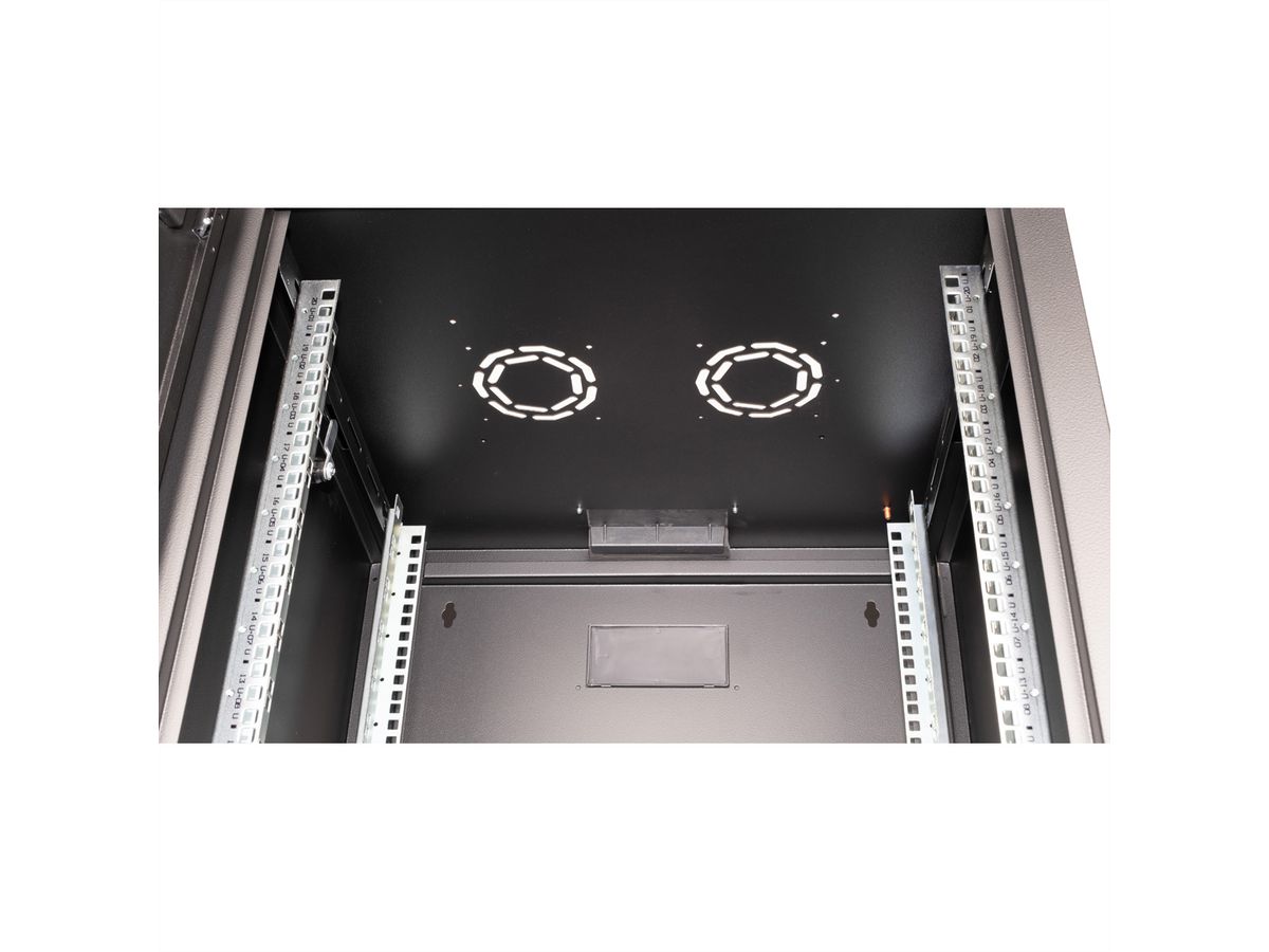 ROLINE 19-inch wandbehuizing Pro 20 U, 600x600 BxD zwart