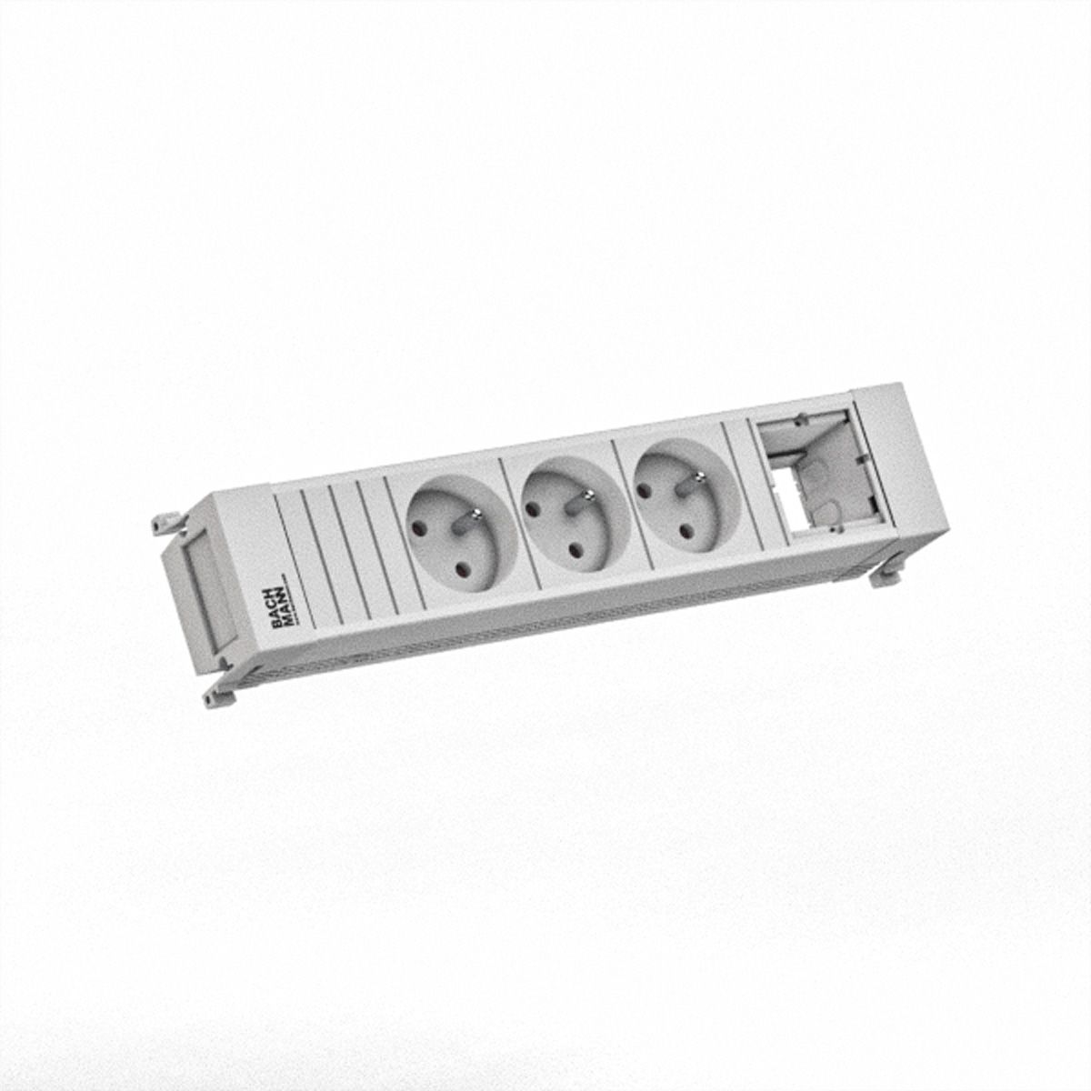 BACHMANN POWER FRAME 3xUTE 1xCM 0.2m GST18 RAL9010