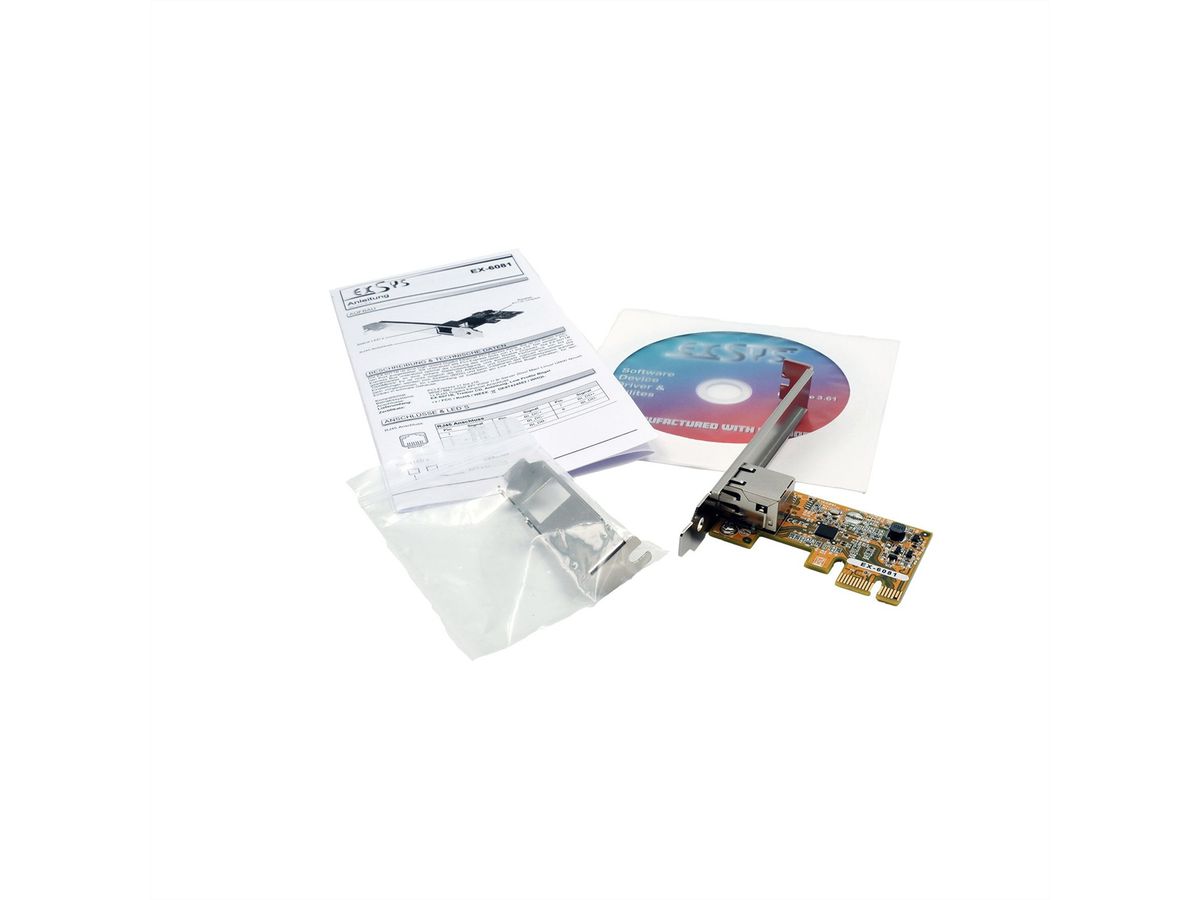 EXYSY EX-6081 2.5 Gigabit PCIe netwerkkaart (Realtek chipset)