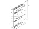 SCHROFF printplaatgeleiders/steunen voor AdvancedMC, gedeelde extrusie (stut) voor deksel A