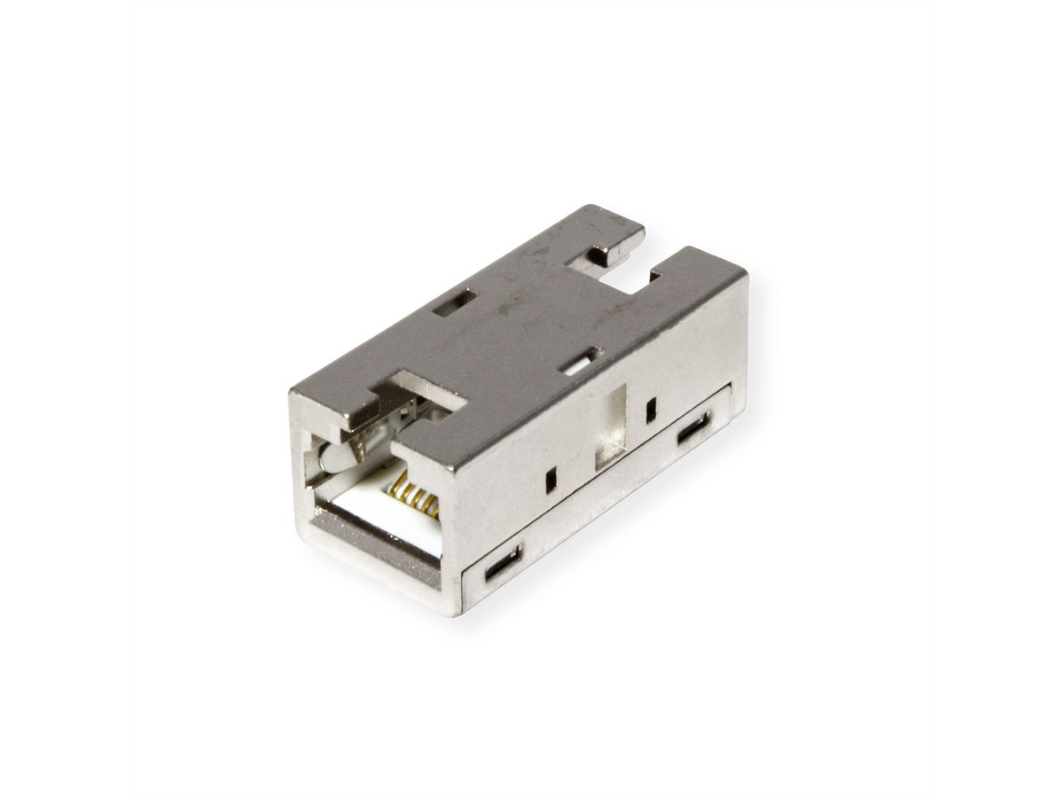 ROLINE RJ45 koppelstuk, afgeschermd, Cat.6A (Class EA), metalen behuizing