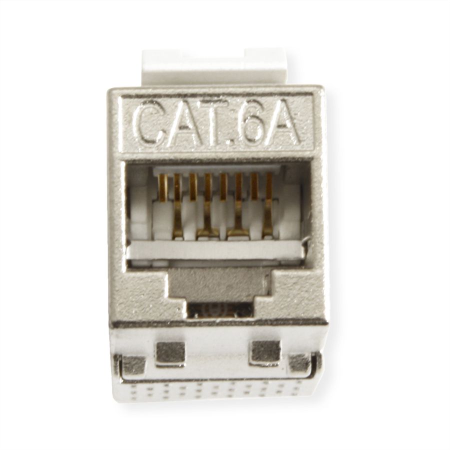 VALUE Cat.6A (klasse EA) Keystone, RJ-45, afgeschermd, zonder gereedschap, SLIM.