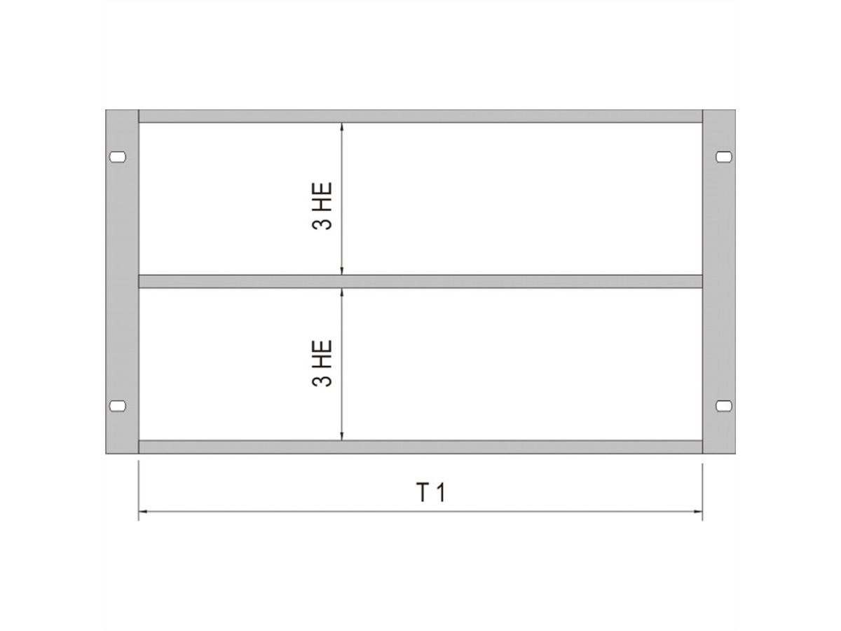 SCHROFF Combined Mounting Kit for Chassis, 84:0 HP