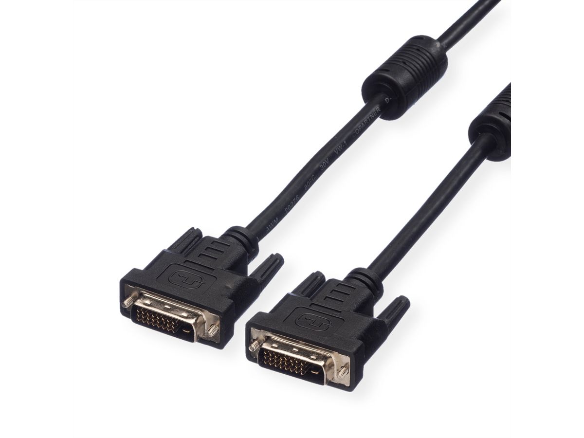 VALUE DVI monitorkabel, DVI M/M, (24+1) dual link, 5,0m, 5 m