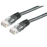 ROLINE patchkabel Cat.5e (Klasse D) UTP, PoE, zwart, 0,5 m