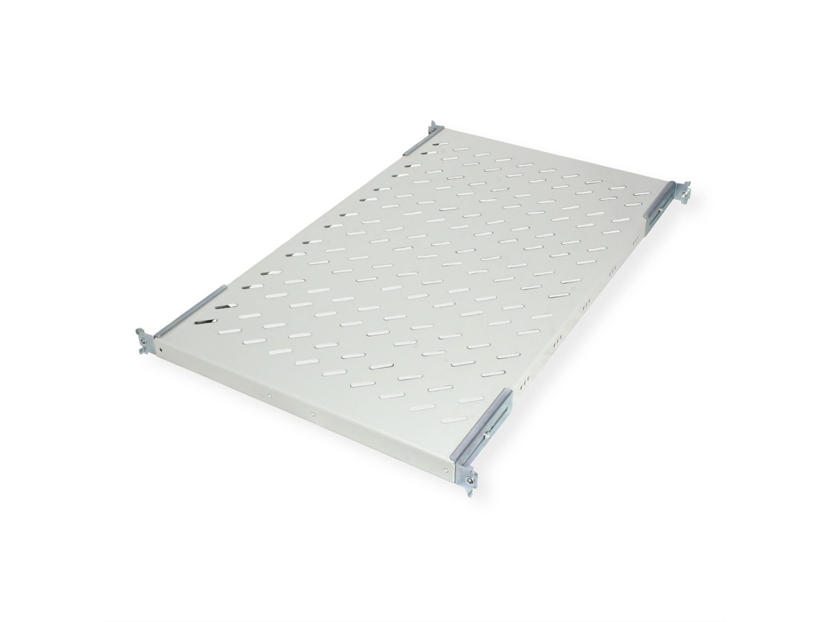 ROLINE 19-inch plank 1 U, 770 mm diep 50 kg grijs