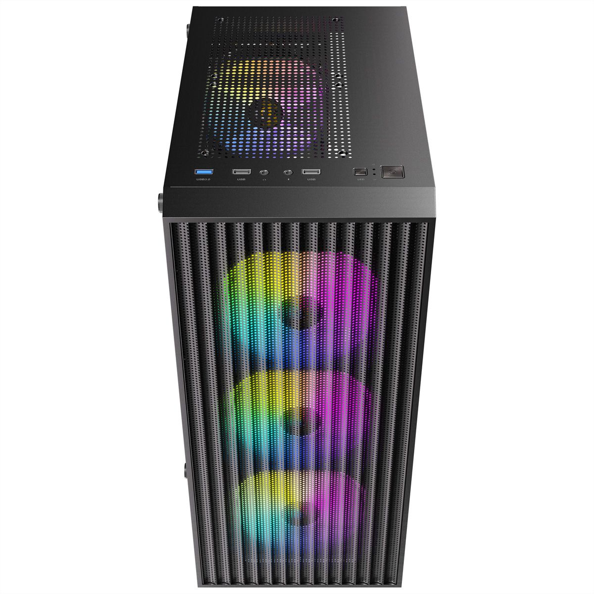 ANTEC AX27 RGB Elite PC case Midi Tower Gaming ATX, black