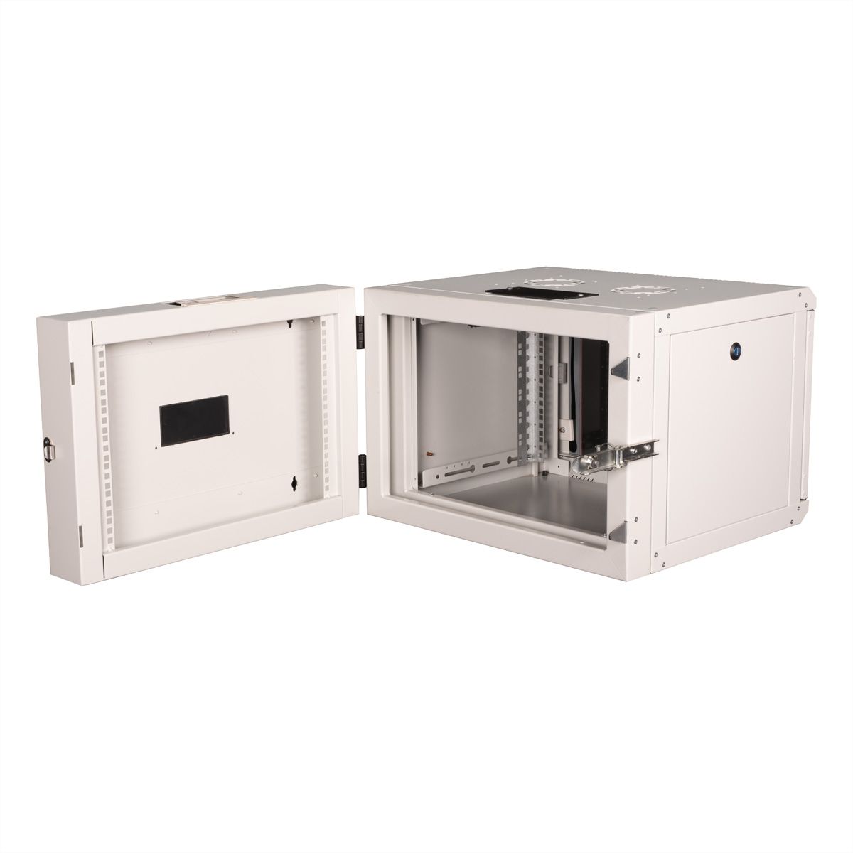 ROLINE 19-inch wall-mounted housing Pro 7 U, 600x600 WxD two-part swivelling grey
