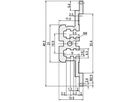 SCHROFF Horizontal Rail, Rear, Center, Type MZ, With Z-Rail, 40 HP