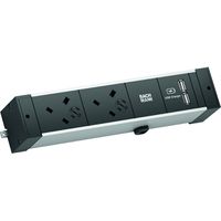 BACHMANN DESK RAIL 2xUK USB Charger, 2.0m GST18 United Kingdom