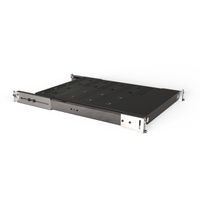 SCHROFF 19" Telescopic Shelf for Varistar, Novastar, Eurorack, 70 kg, RAL 7021, 553W 700D