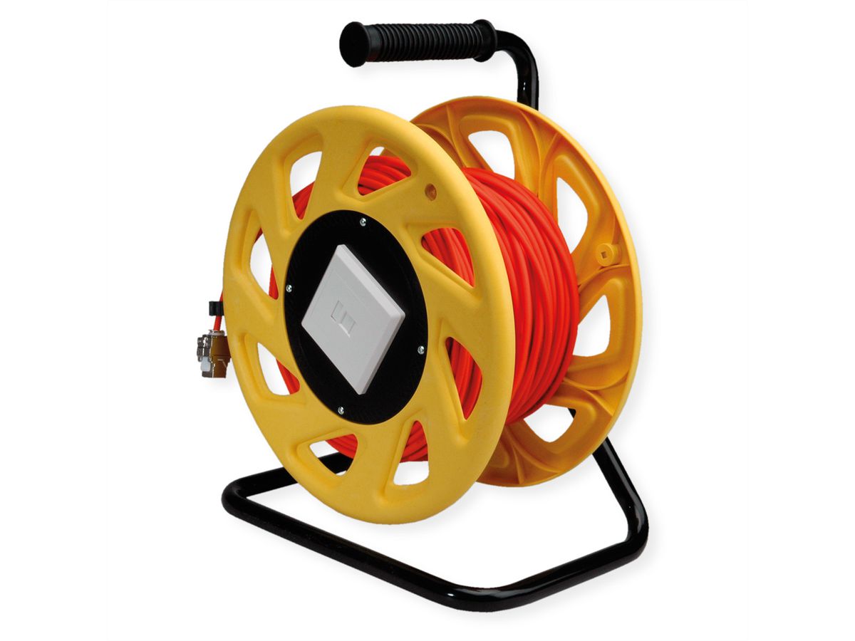 ROLINE RJ45 Network Cable Drum Cat.6A (Class EA) S/FTP, 60 m , orange, 60 m