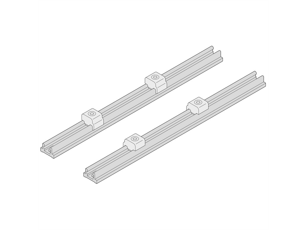 SCHROFF Interscale flexibel railsysteem voor printplaatmontage, 221D, 217,45L