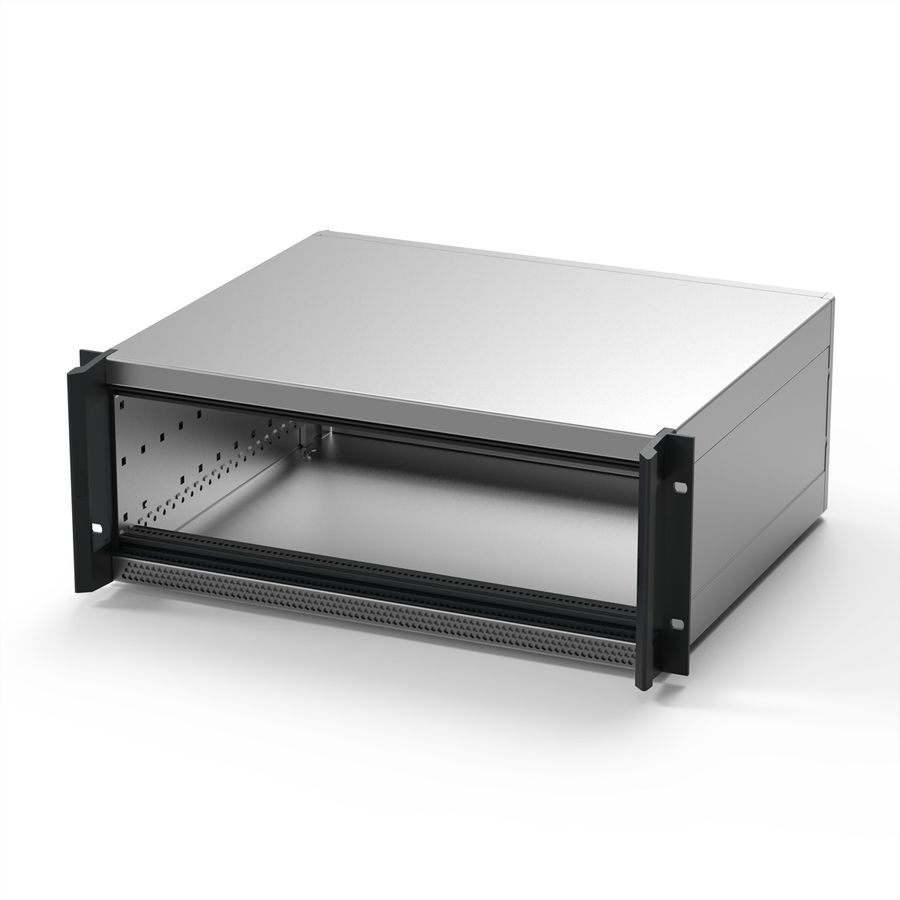 SCHROFF RatiopacPRO AIR 19" Rack Mount Case, Retrofittable Shielding With Handles, 3/4 U, 84 HP, 375 mm