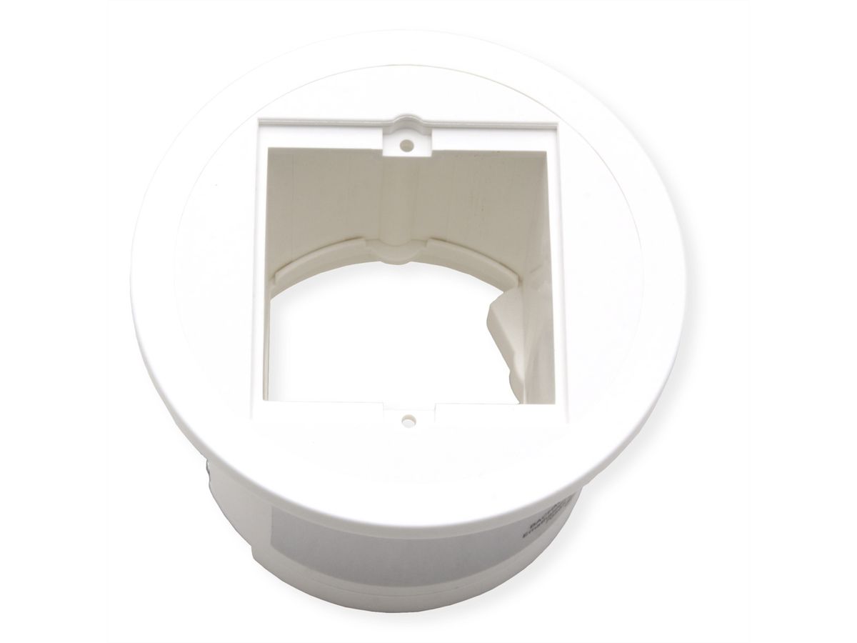 BACHMANN PIX 1xCM RAL9010 Decoratieve ring in roestvrijstaal look