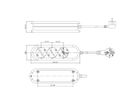 BACHMANN SMART socket strip 3x earthing contact, black, 3 m