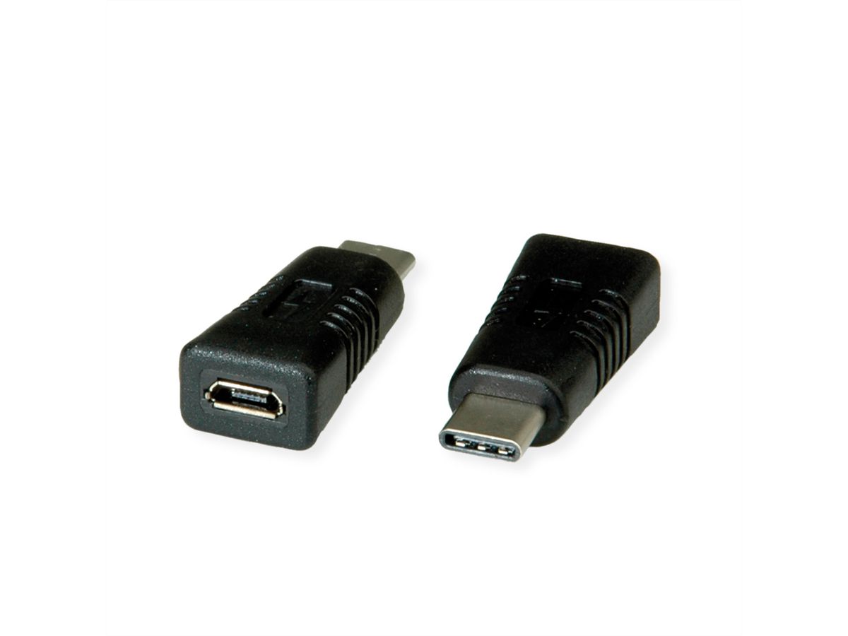 VALUE USB 2.0 Adapter, Type C - Micro B, M/F, OTG