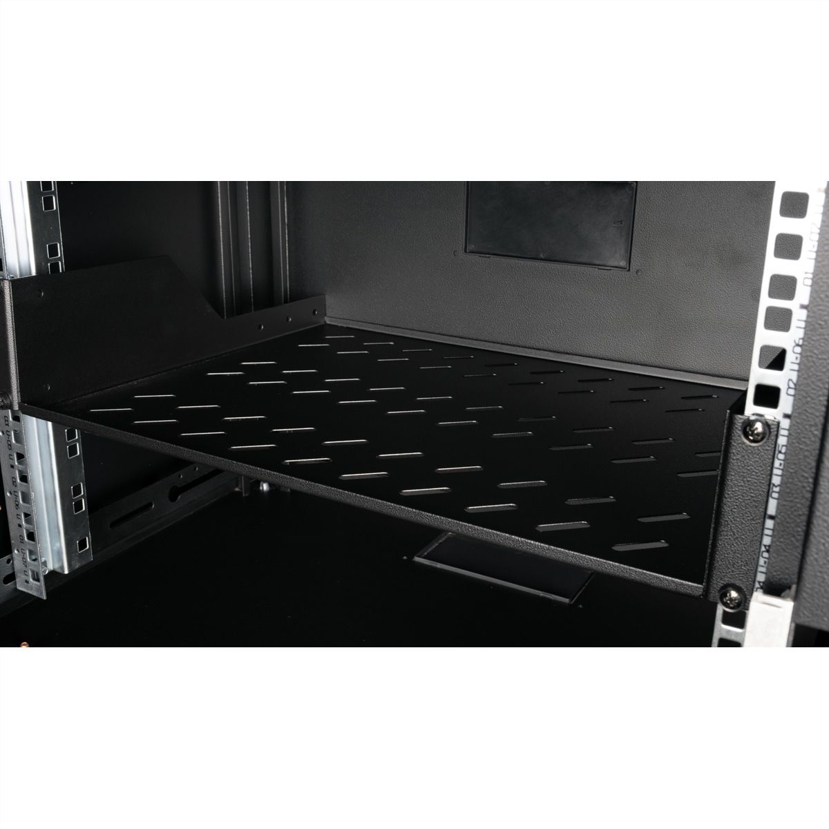 ROLINE 19-inch shelf 2 U 350 T, 25kg load capacity black