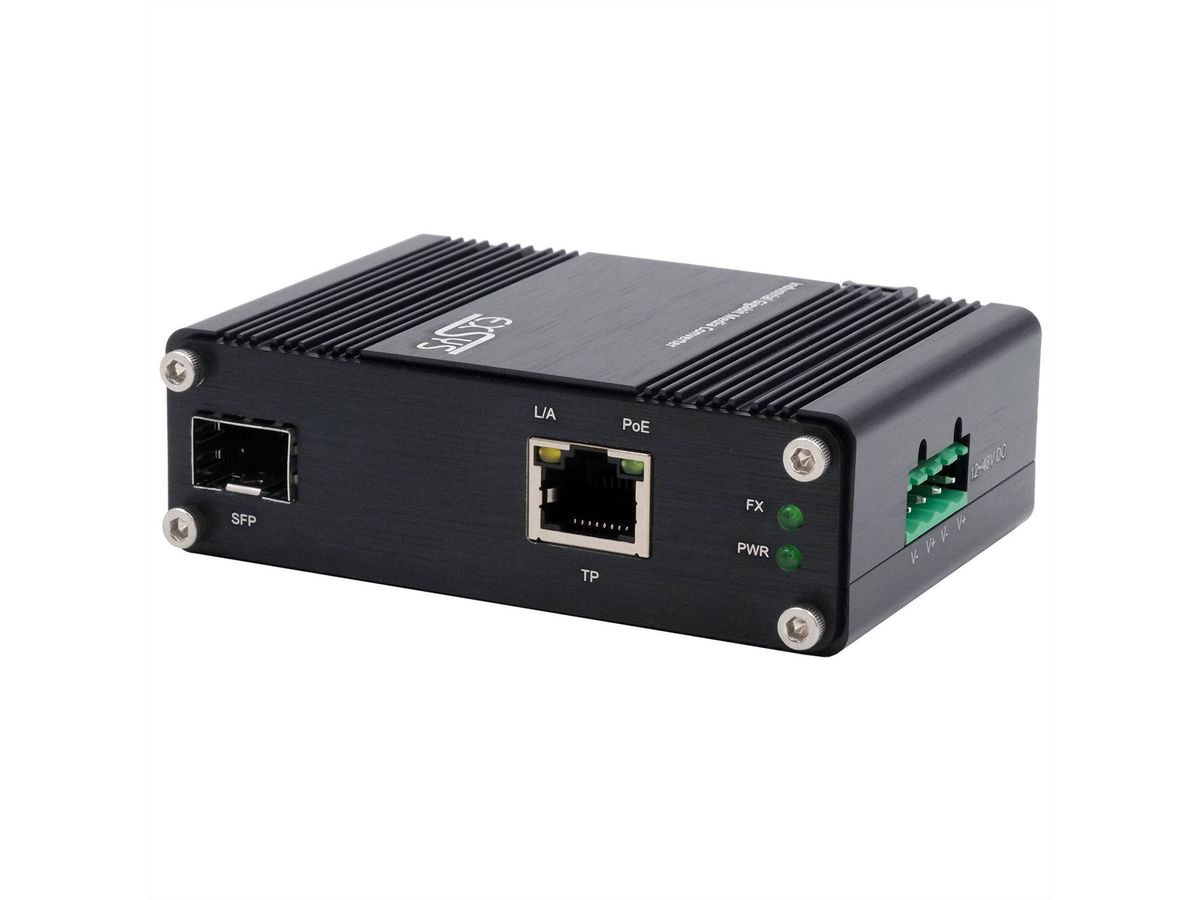 EXSYS EX-60340 Industrial Media Konverter 60W SFP -40°C bis +75°C