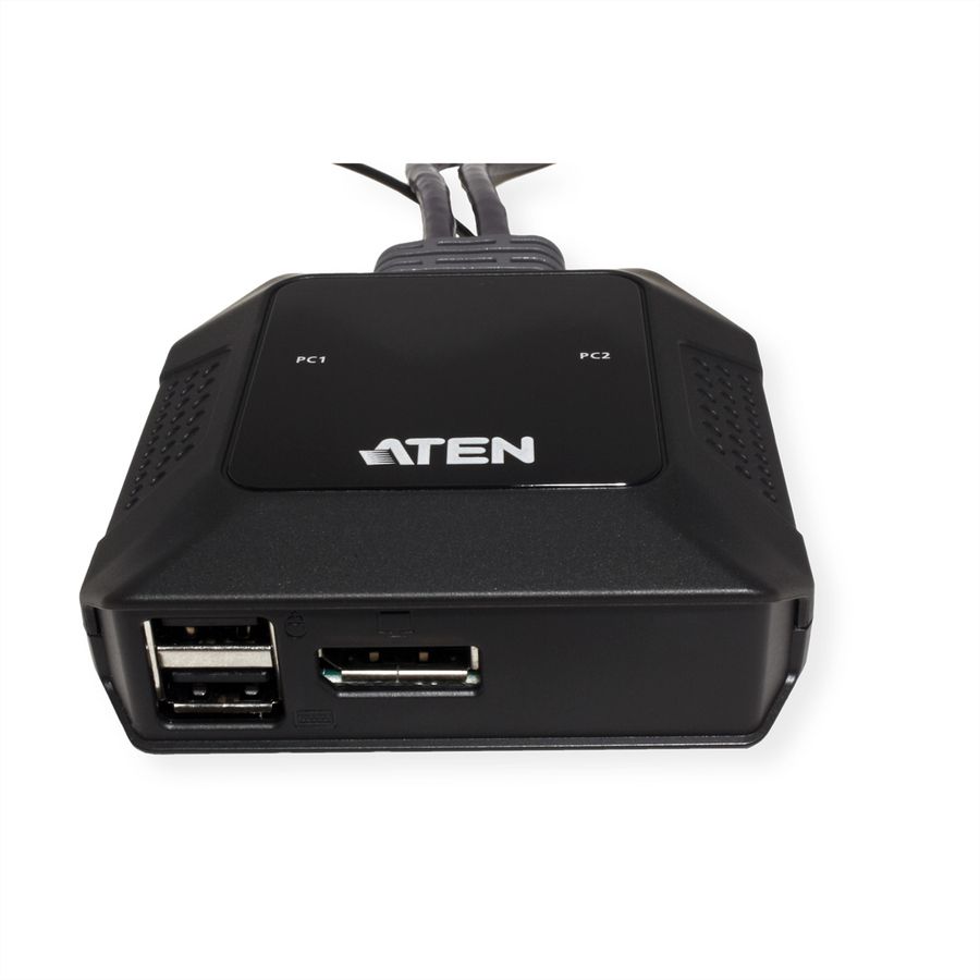 ATEN US3312 2-Poorts USB-C 4K DisplayPort KVM Switch