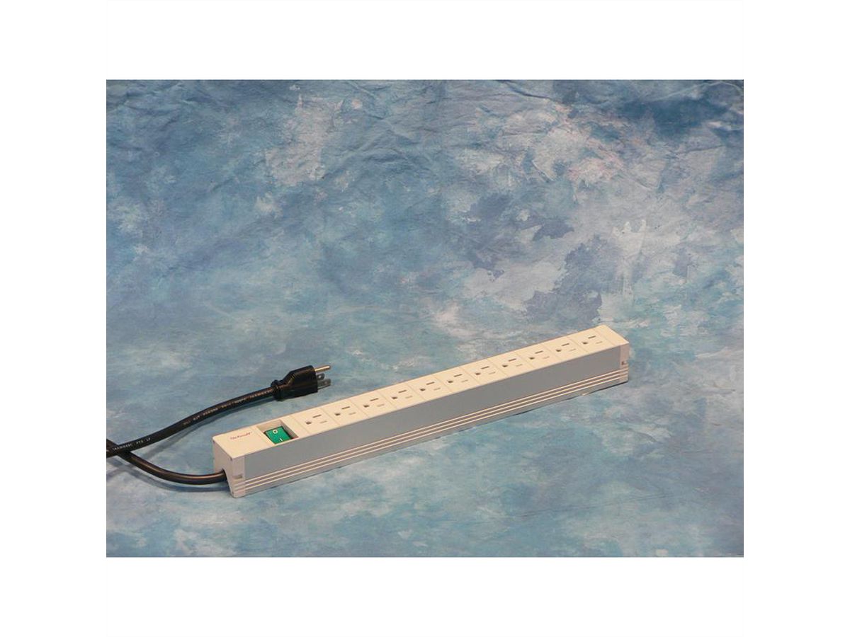 SCHROFF Socket Strip, USA, 11 Sockets, 19", With switch