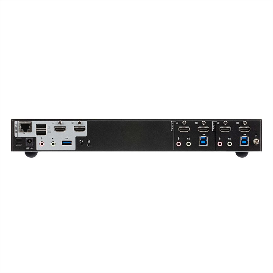 ATEN CS1842 2-Poorts True 4K HDMI Dual View KVM Switch met Audio & USB 3.0Hub