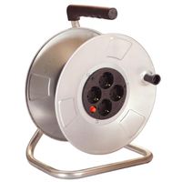 BACHMANN cable reel 4-way empty, without cable, sheet steel