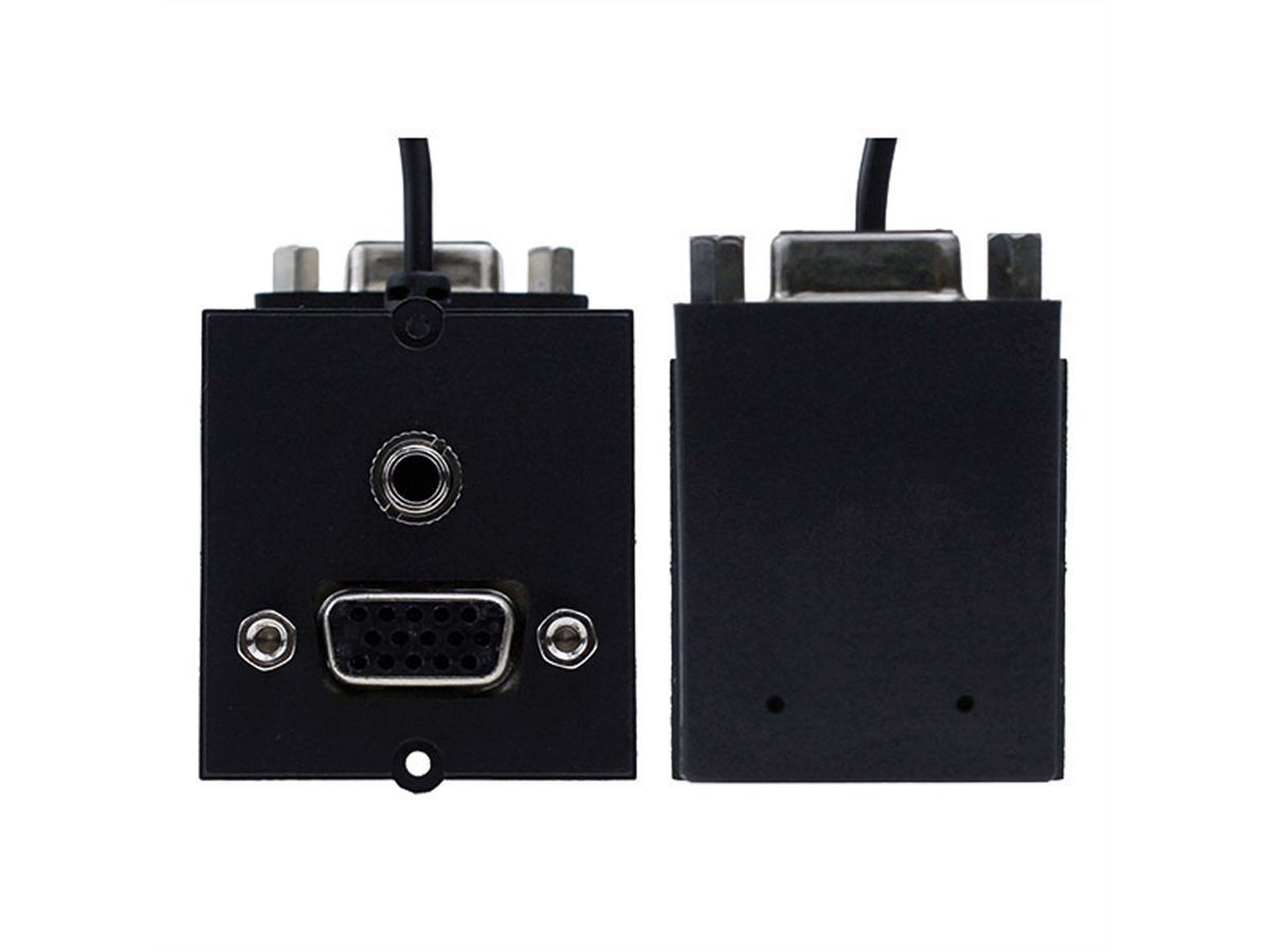 BACHMANN frame 1xVGA+jack, 90° Exit lateral