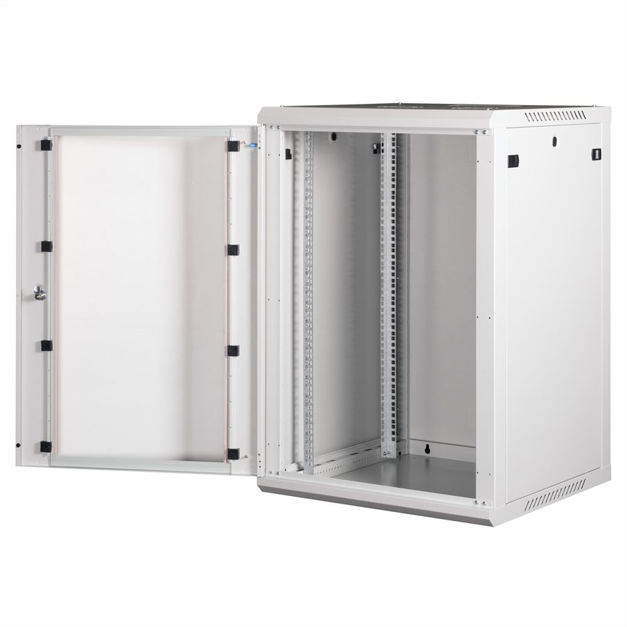 ROLINE 19-inch wandbehuizing Basic Plus 18U, 600x600 BxT grijs