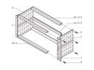 SCHROFF EuropacPRO 19" moduledrager voor draagrail, Slide Rail, 3 HE, 295 mm