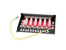 ROLINE Mini Patchpanel, Cat.6A/Cl.EA, 0.5U, 6x RJ45 ports, shielded, black