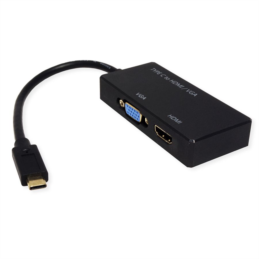 VALUE Beeldschermadapter USB Type C - VGA / HDMI