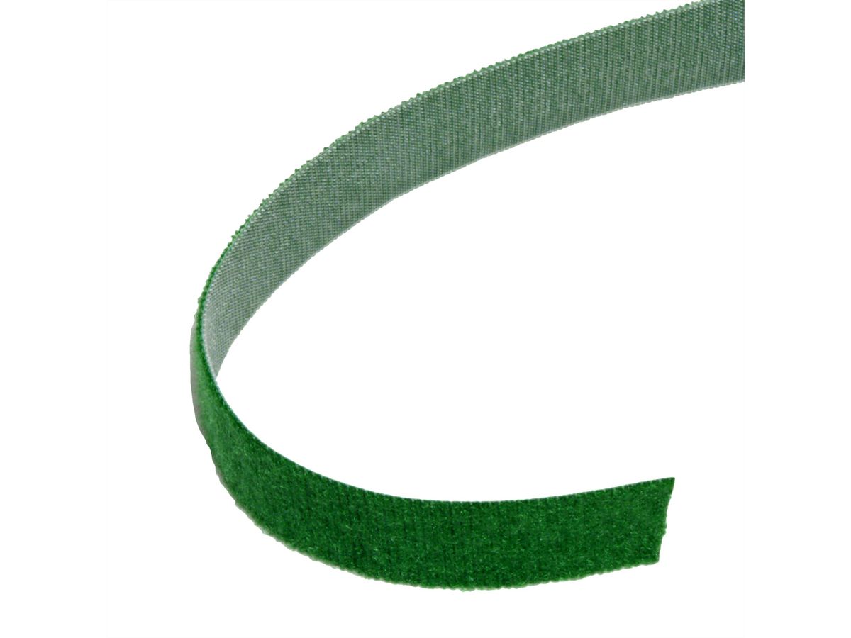 VELCRO® ONE-WRAP® Klettbandstreifen 20mm, unperforiert auf Rolle, grün, 25 m