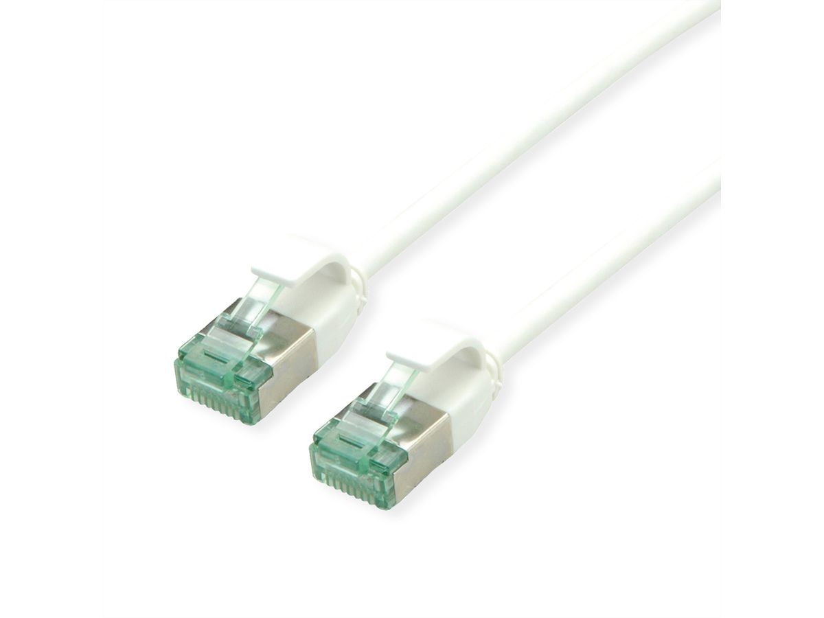 ROLINE RM U/FTP DataCenter Patch Cord Cat.6A (Class EA), slim, white, 0.5 m
