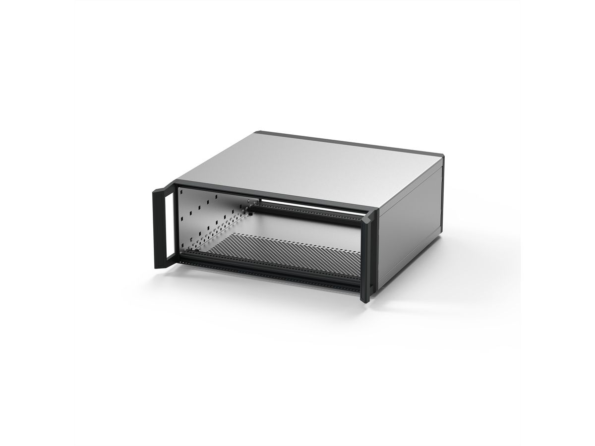 SCHROFF RatiopacPRO 19" Case, Retrofittable Shielding With Handles, 3 U, 63 HP, 315 mm