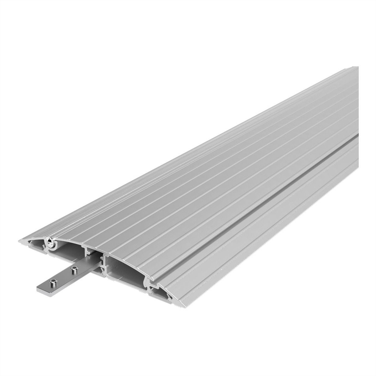DATAFLEX Addit cable protector, straight 412, silver, 90 cm