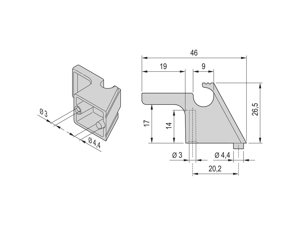 SCHROFF Cable Holder for Cases
